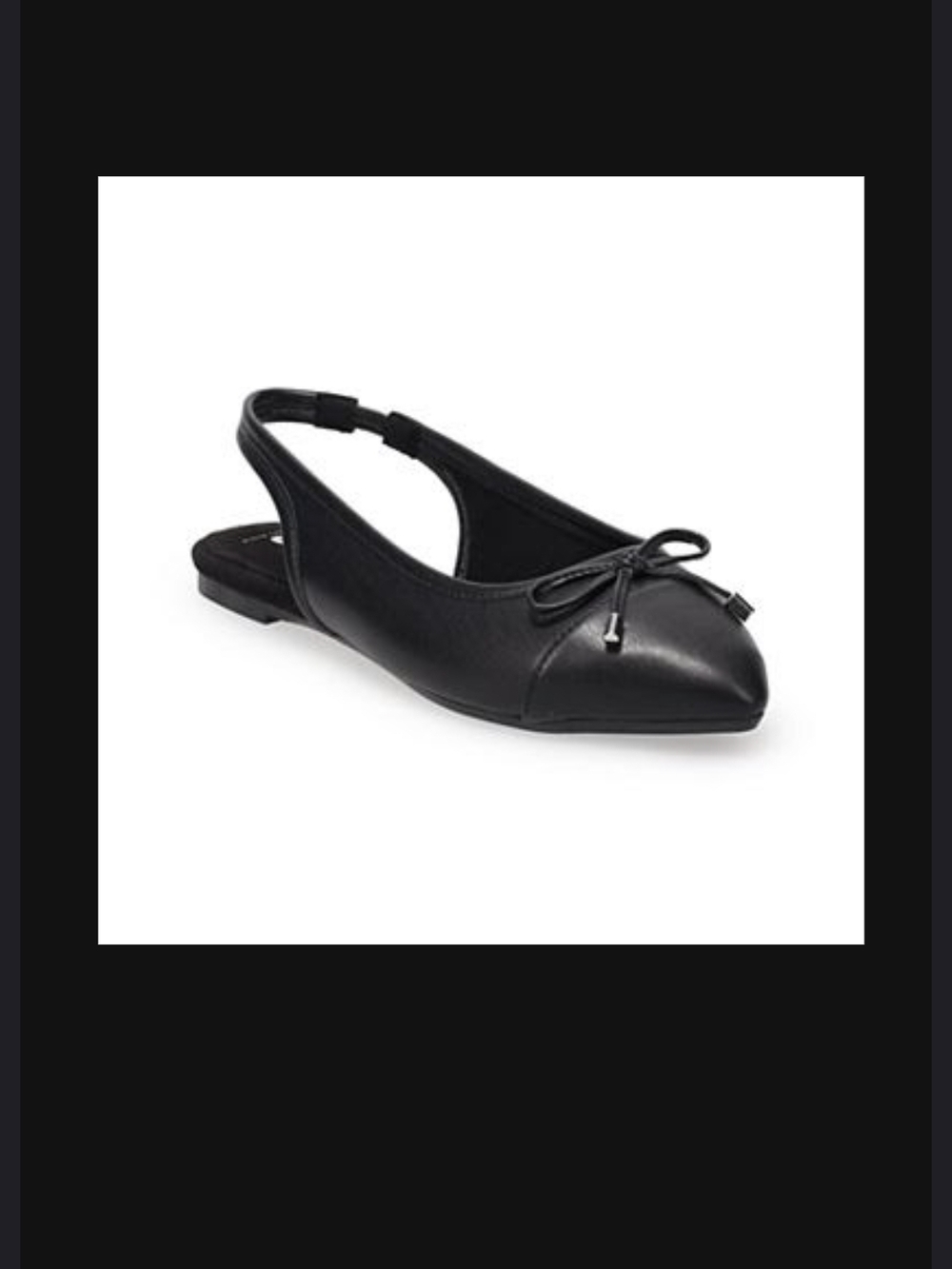 🆕️ SO Black Pointed Slingback Ballet Flats (NWT)